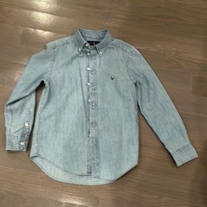 Big boys cotton chambray shirts by POLO RALPH LAUREN (Size 10)